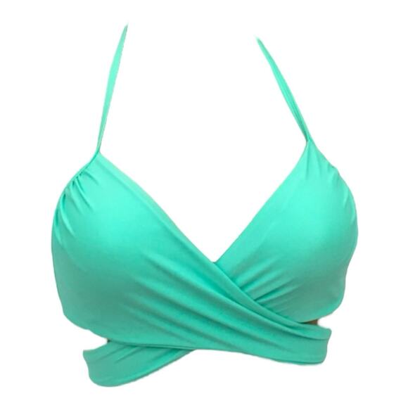 Victorias Secret The Wrap Halter Body Swim Bikini Top Size 34C Underwire Tie - Picture 3 of 7